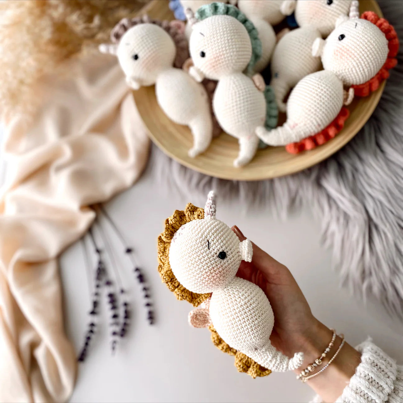 Crochet Little Cute Seahorse Toy