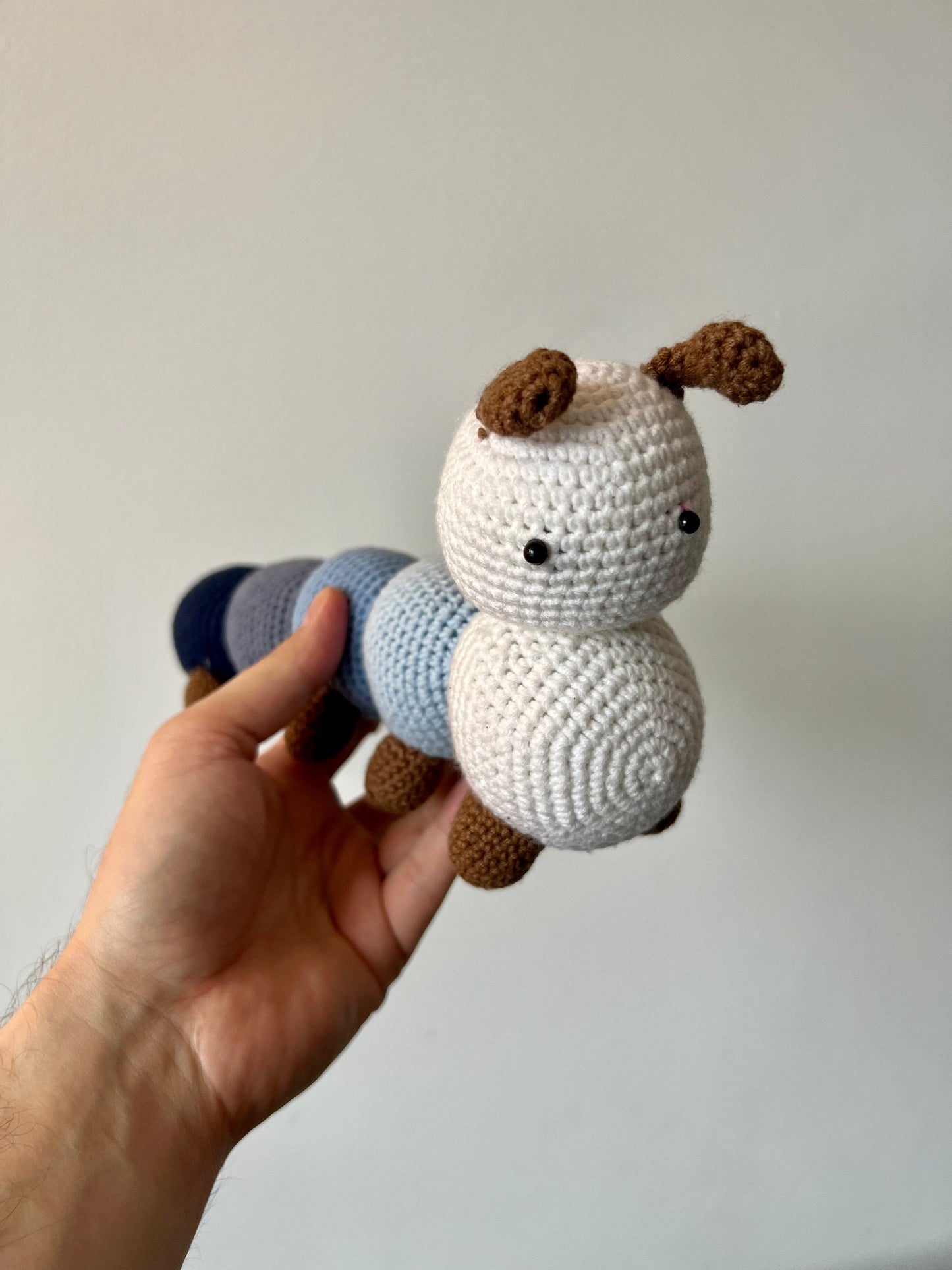 Crochet Little Cute Caterpillar Toy