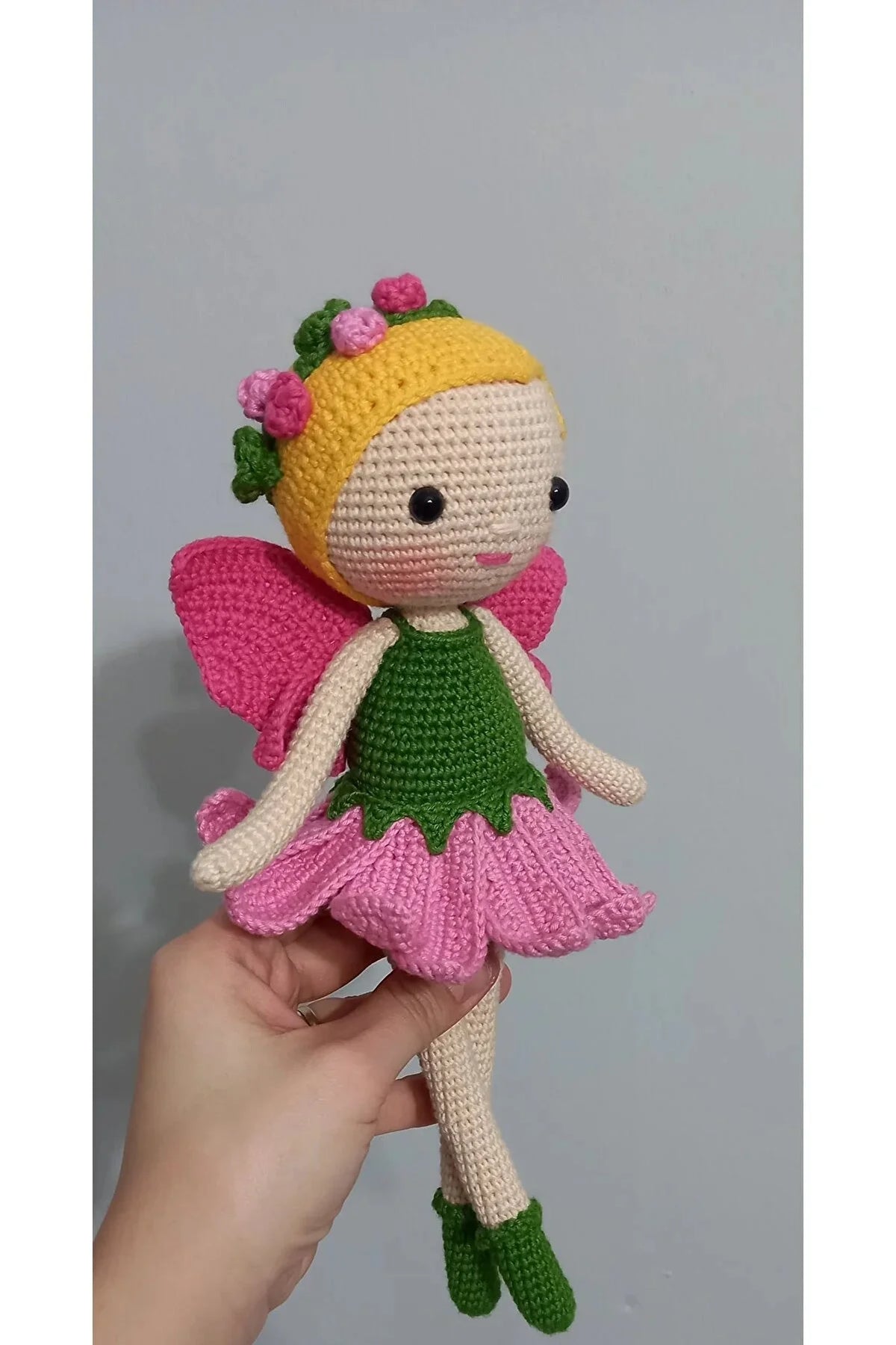 Crochet Cute Butterfly Girl Doll Toy