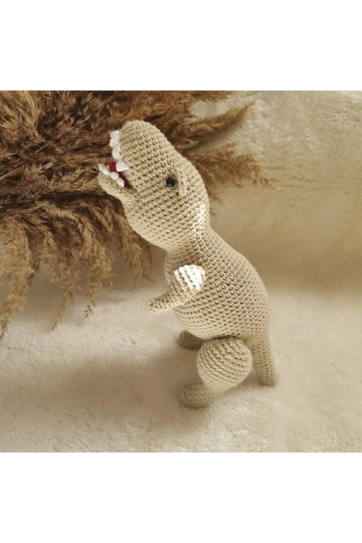 Handmade Crochet Dino Toy Set 4pc