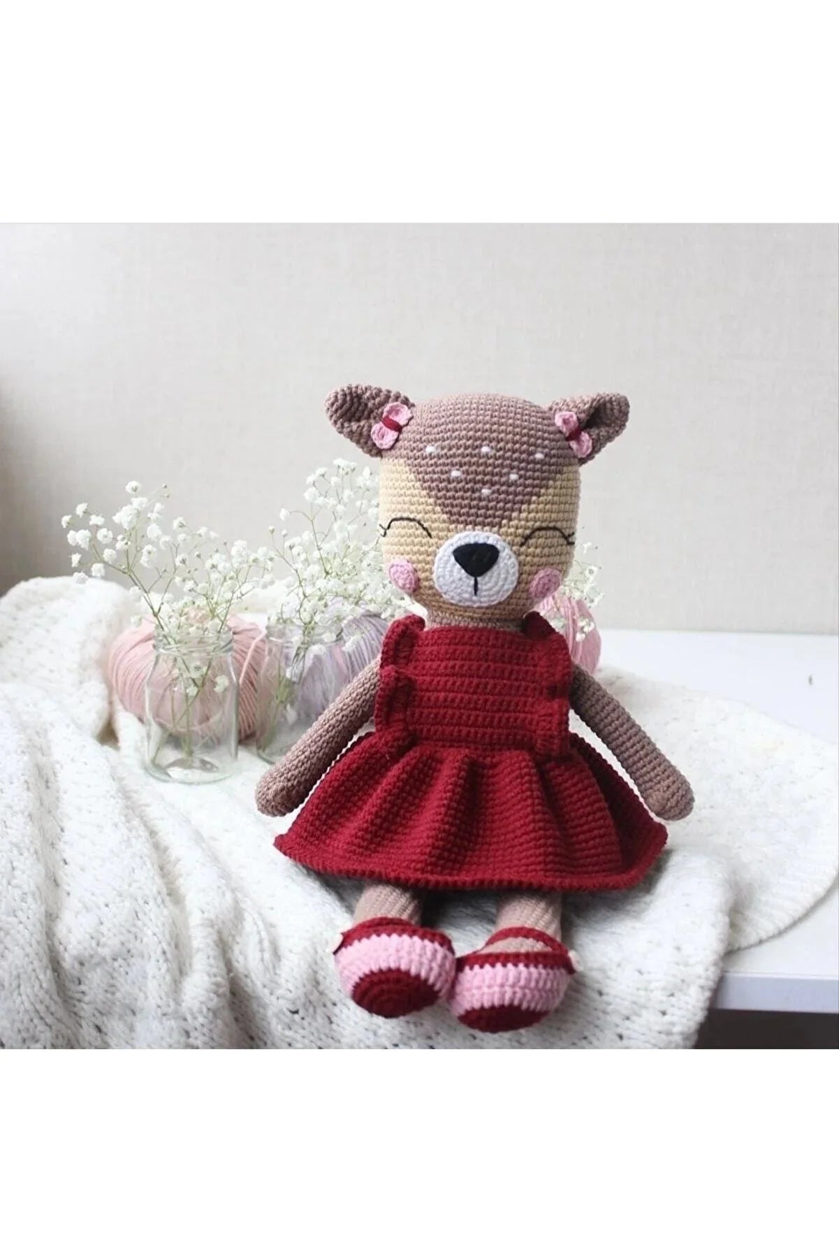 Crochet Cute Baby Gazelle Toy