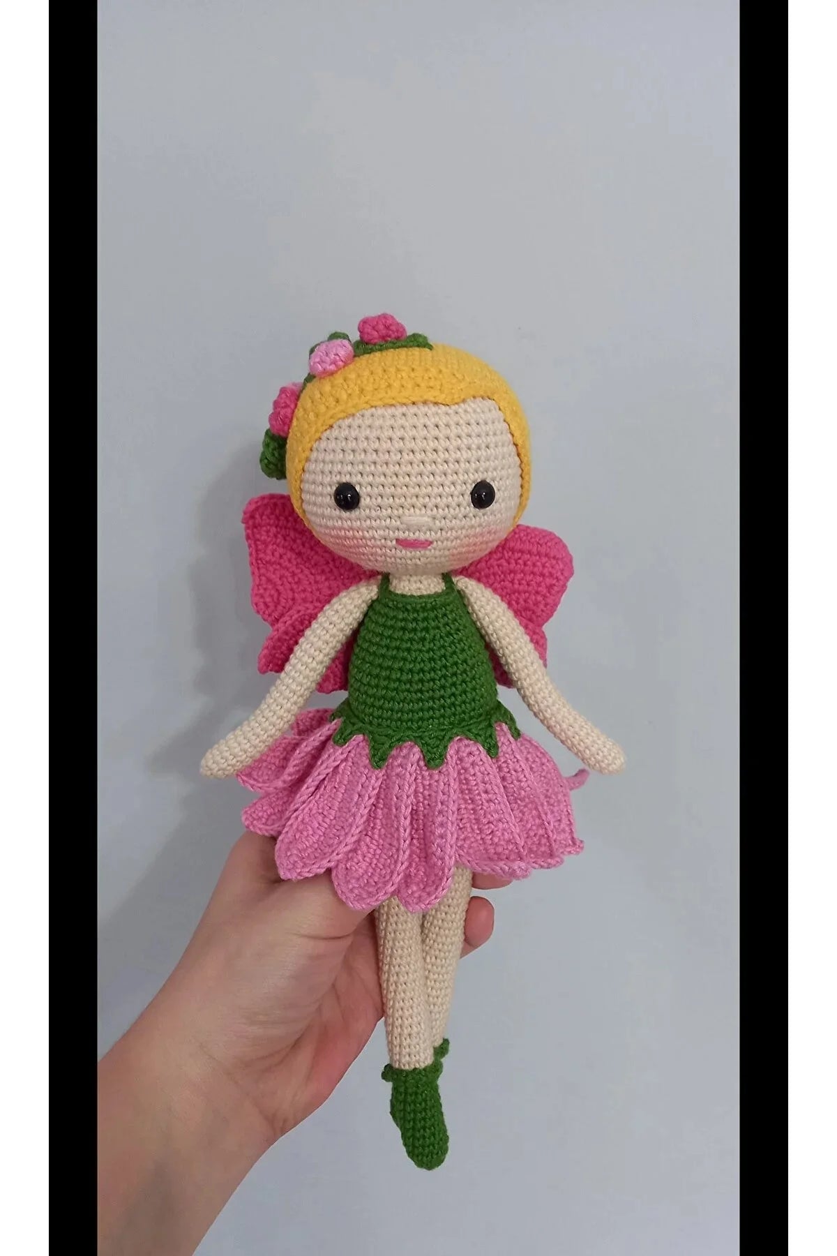 Crochet Cute Butterfly Girl Doll Toy