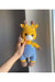 Crochet Cute Giraffe in Blue Jumpsuit Toy