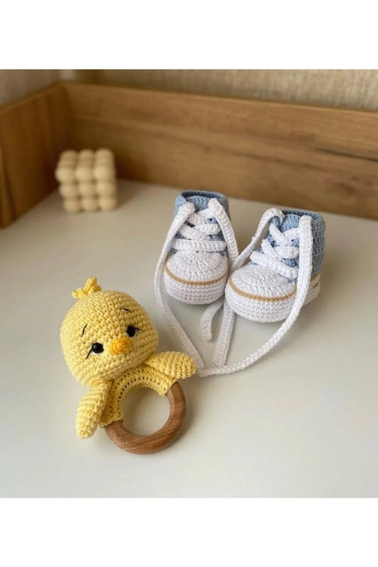 Handmade Crochet Chick Toy Gift Set (2pc)