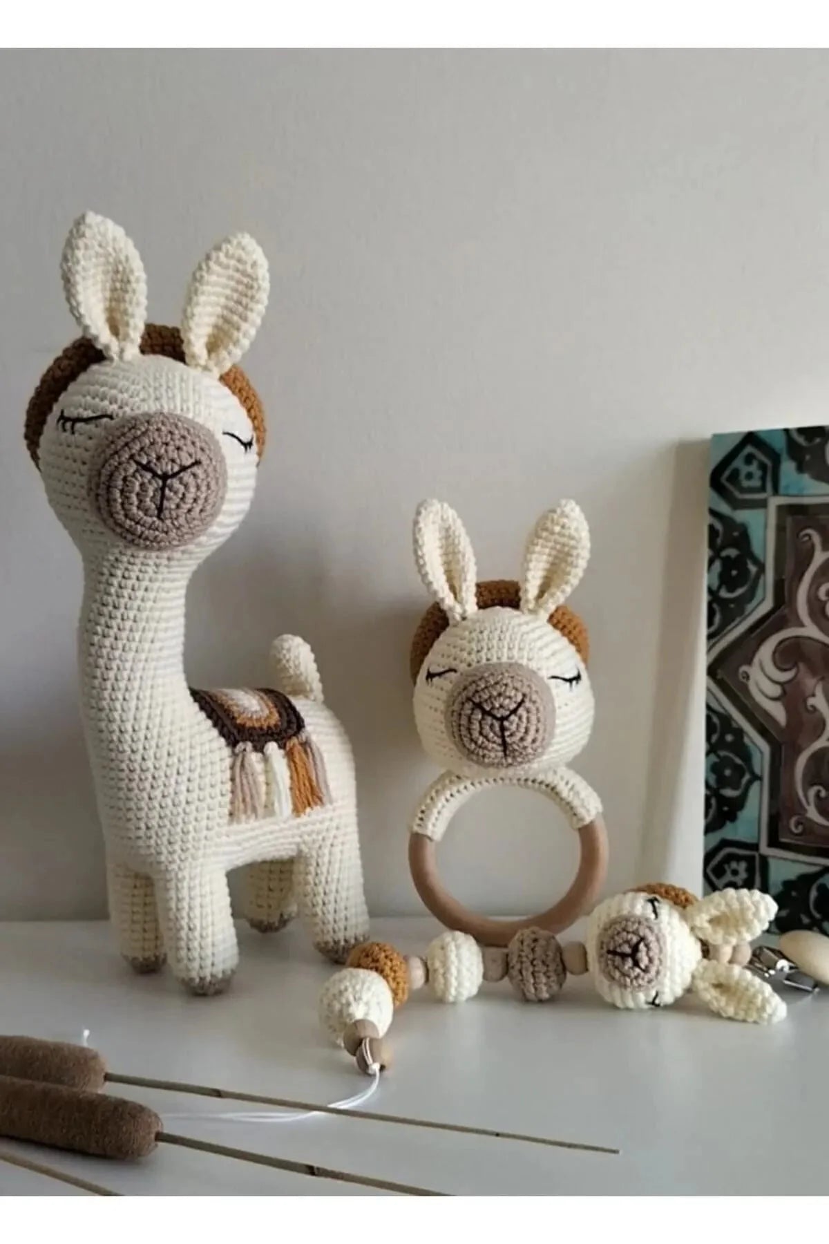 Crochet Toy Gift Set Llama 3pc