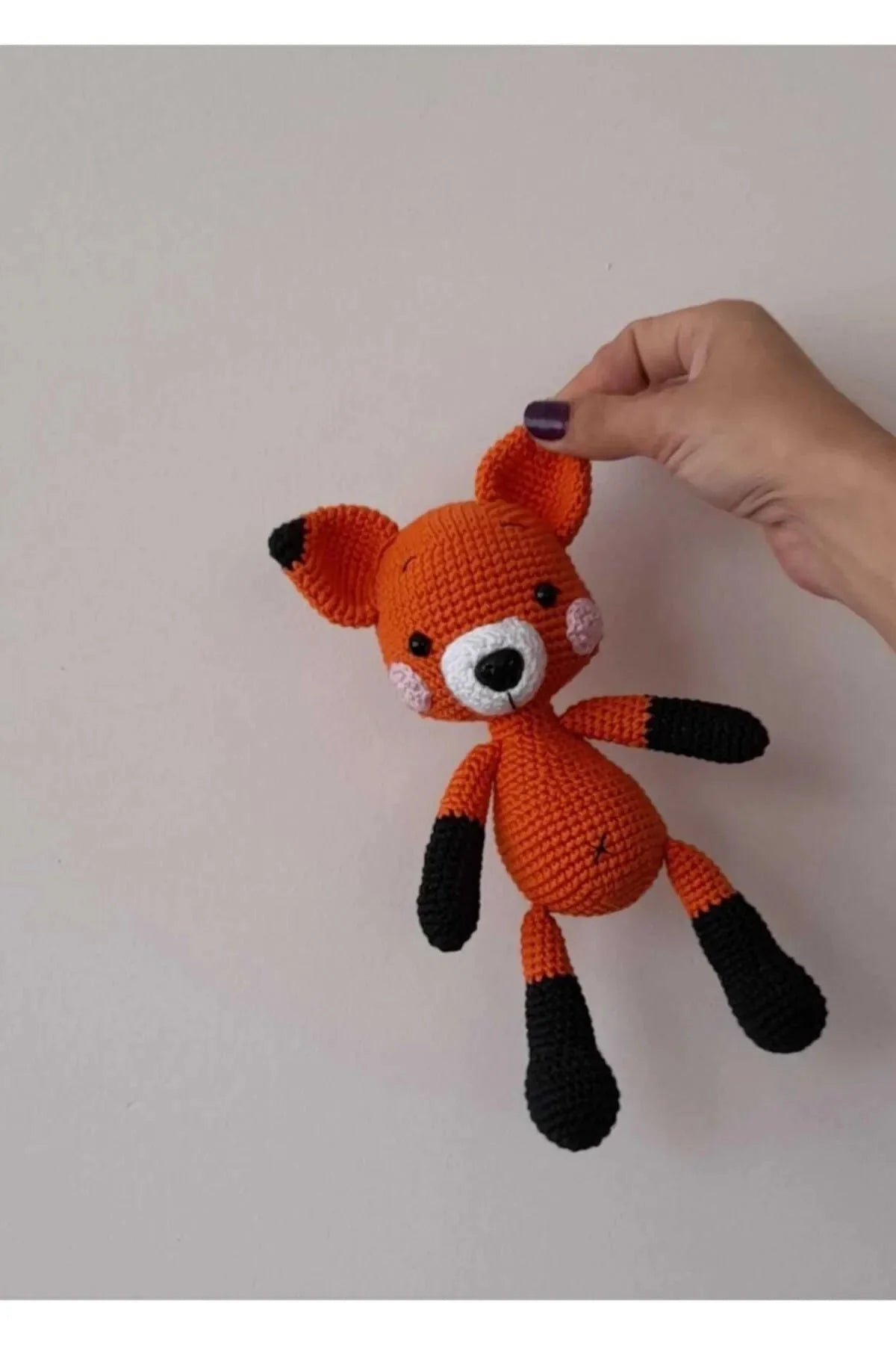Crochet Little Prince Doll and Fox Toy Set 2pc