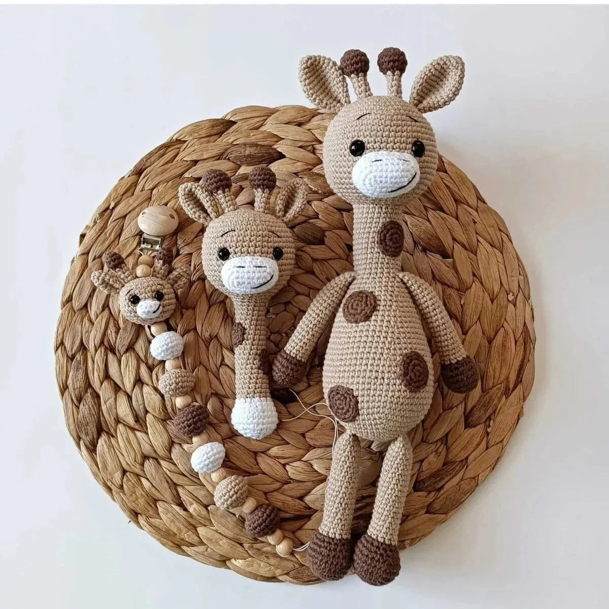 Crochet Toy Gift Set Giraffe 3pc