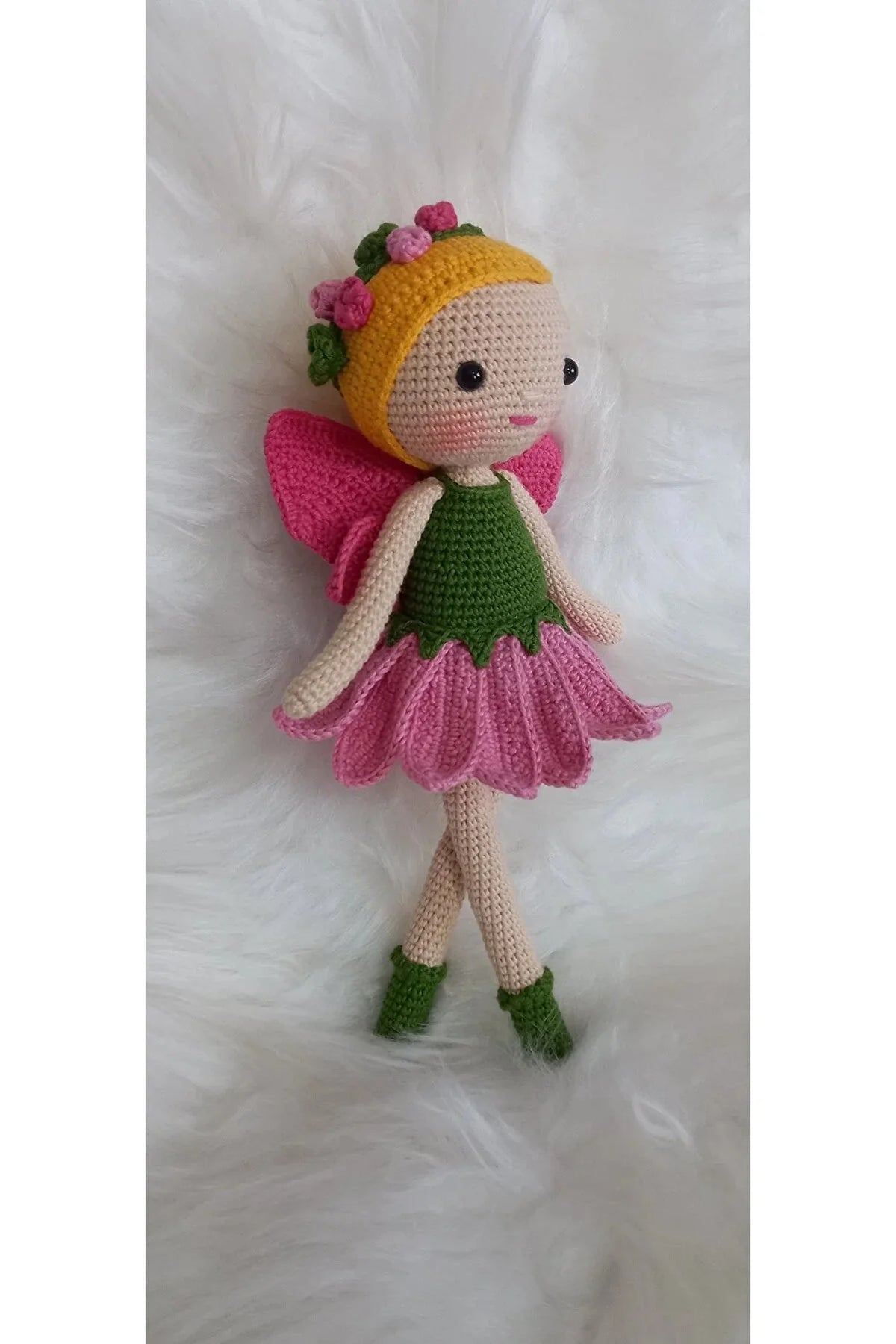 Crochet Cute Butterfly Girl Doll Toy