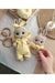 Handmade Crochet Bunny in Yellow Dress Toy Gift Set (2pc)