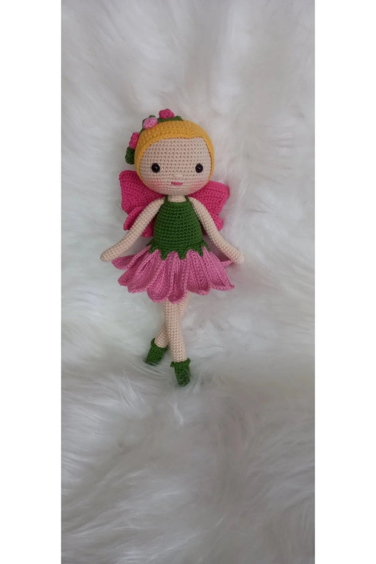 Crochet Cute Butterfly Girl Doll Toy