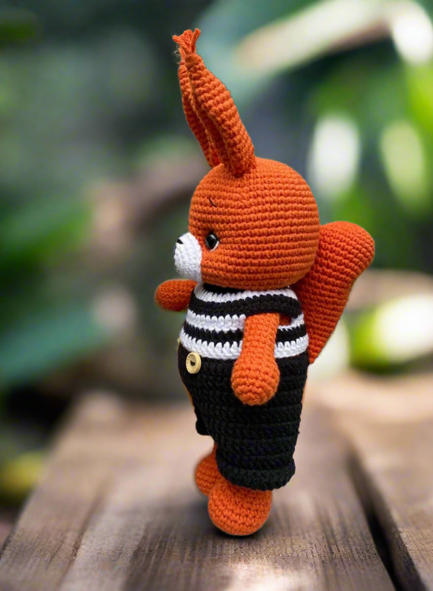 Crochet Cute Squirrel Toy