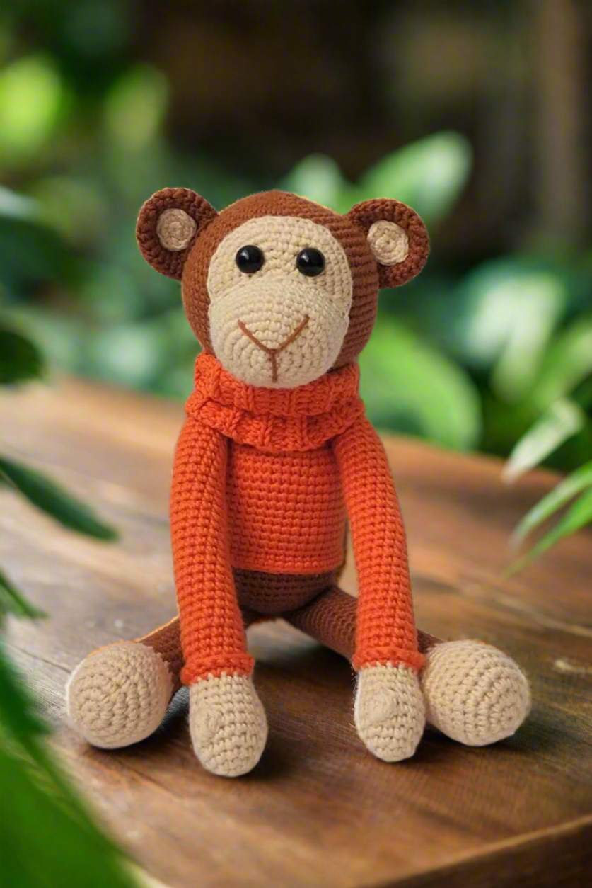 Crochet Cute Big Monkey Toy