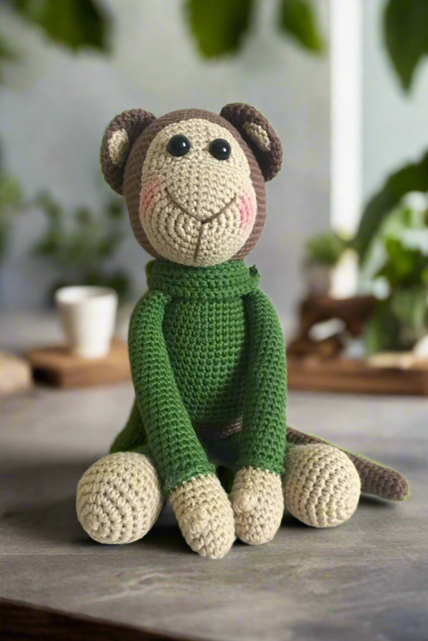 Crochet Cute Big Monkey Toy