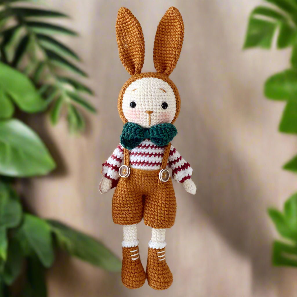 Crochet Cute Little Bunny Boy Toy