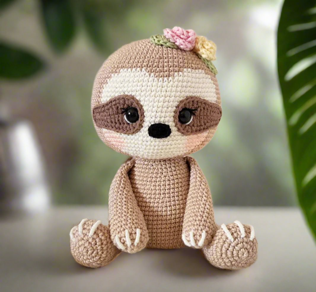 Crochet Cute Sloth Toy