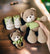 Crochet Cute Teddy Bear Toy in Green Jumper, Baby Booties and Rattle Toy Set 3pc