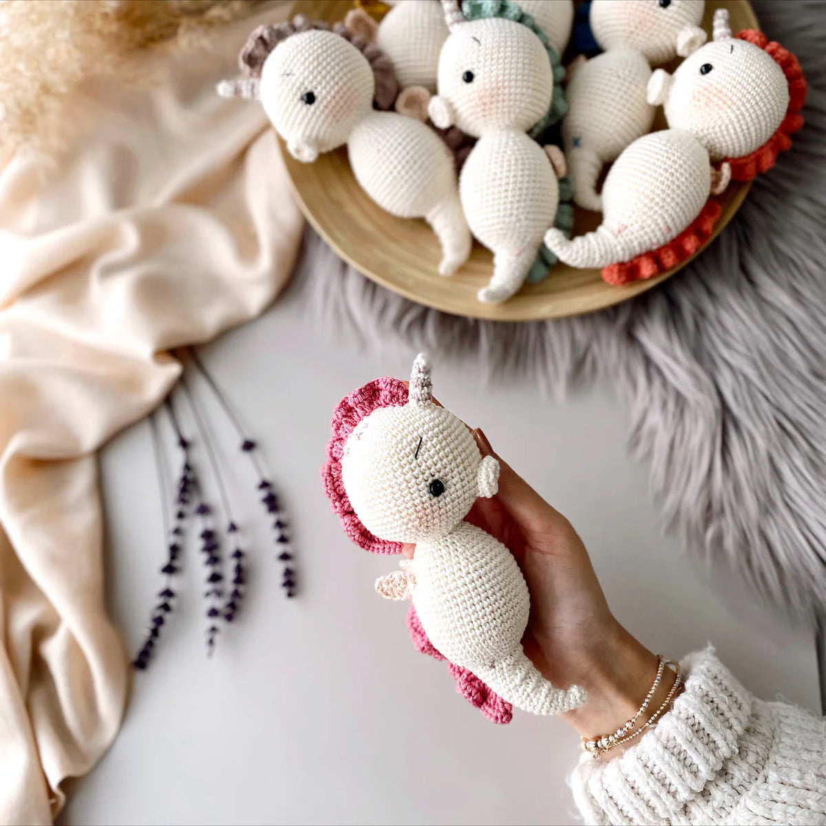 Crochet Little Cute Seahorse Toy