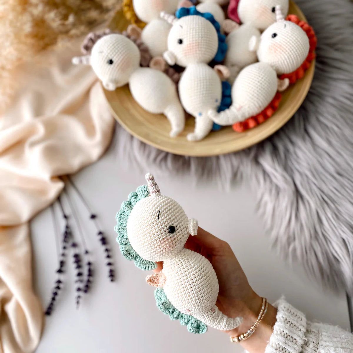 Crochet Little Cute Seahorse Toy