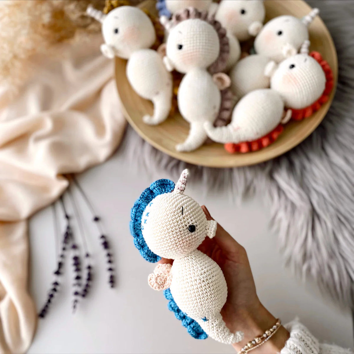 Crochet Little Cute Seahorse Toy