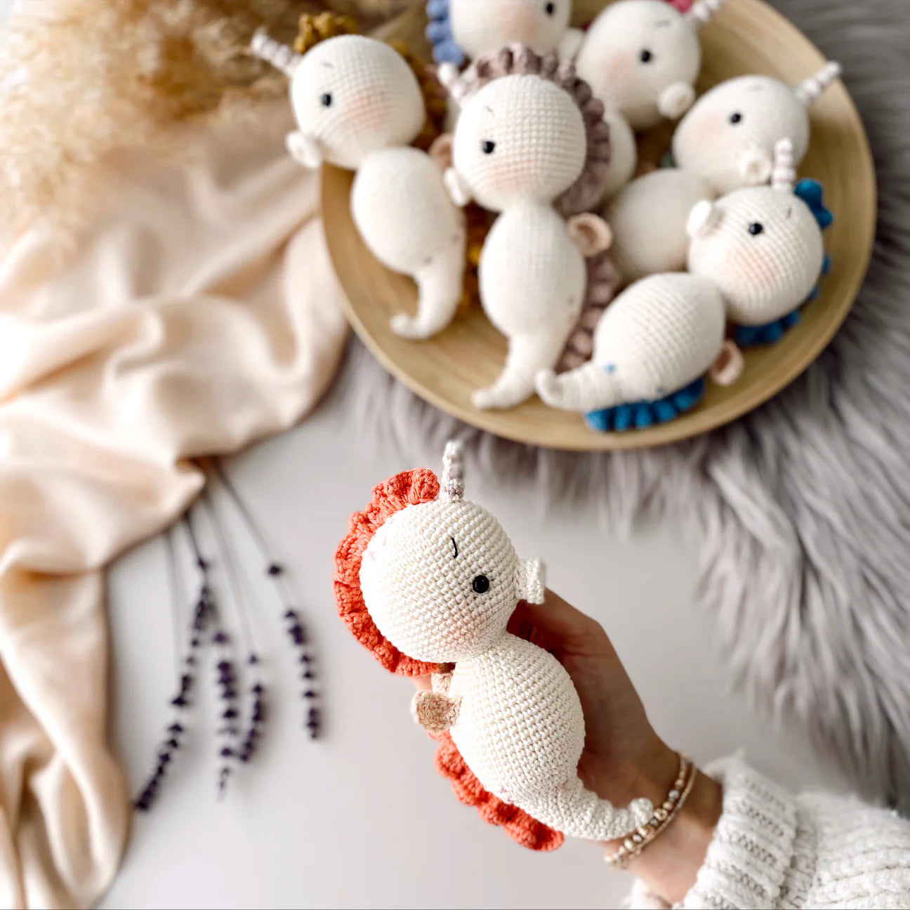 Crochet Little Cute Seahorse Toy