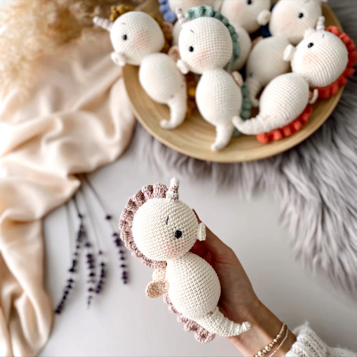 Crochet Little Cute Seahorse Toy