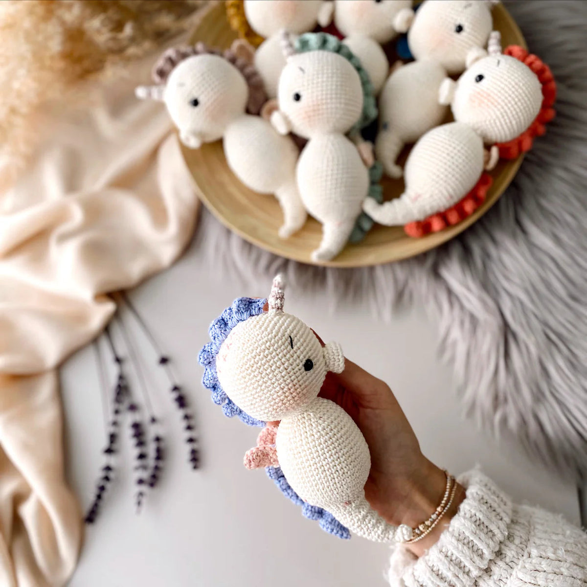 Crochet Little Cute Seahorse Toy