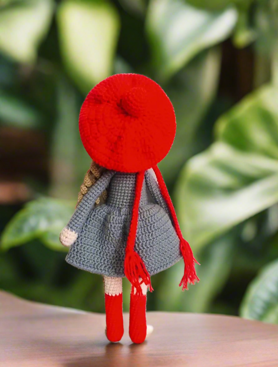 Crochet Little Red Riding Hood Doll Toy