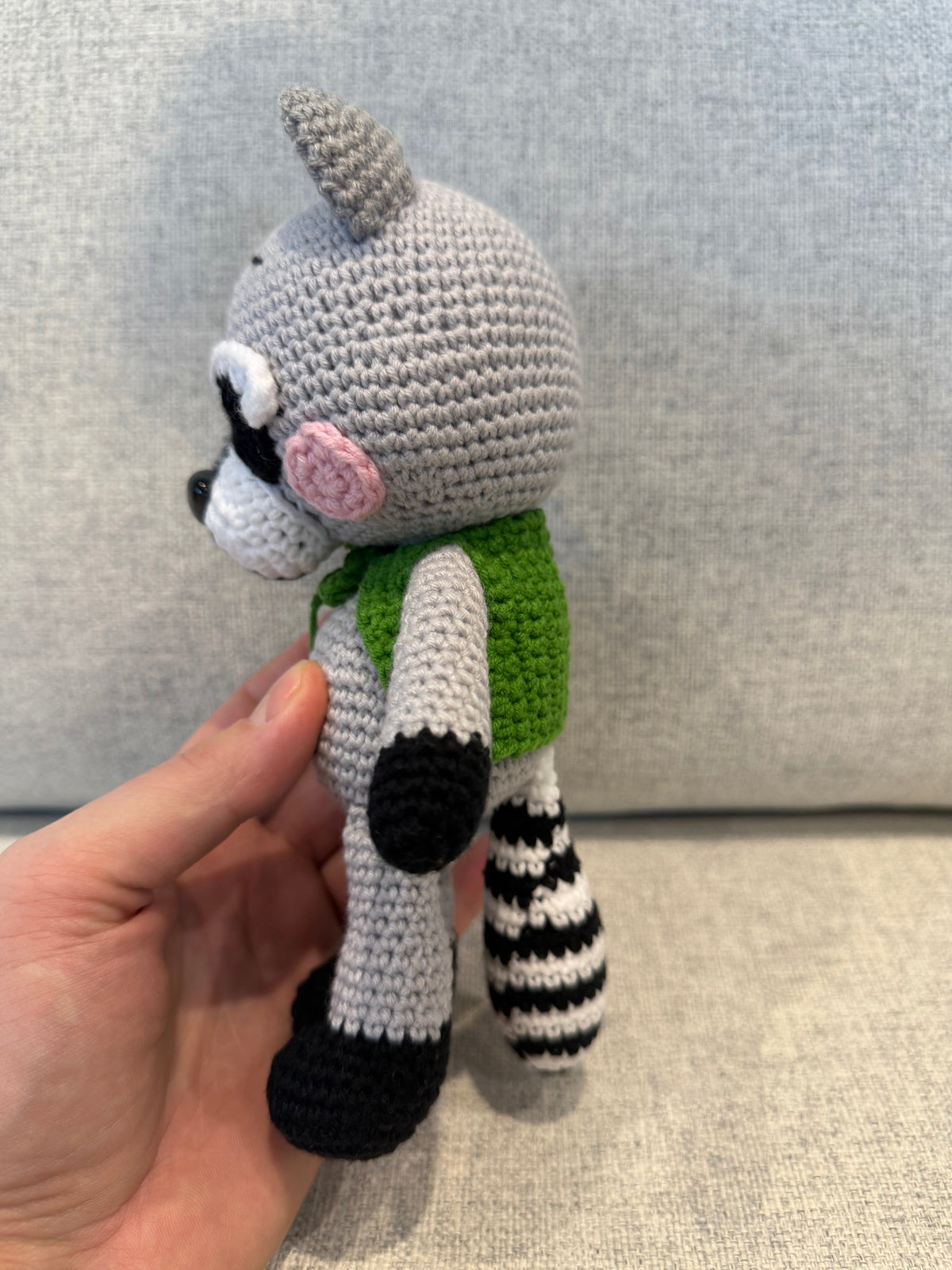 Crochet Raccoon Toy