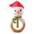 Crochet Snowman Rattle Toy
