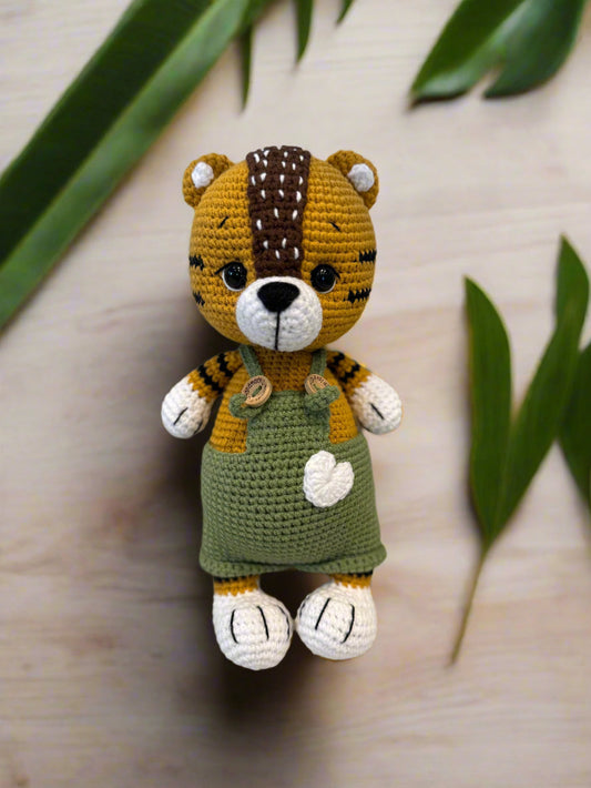 Crochet Tiger Boy Toy
