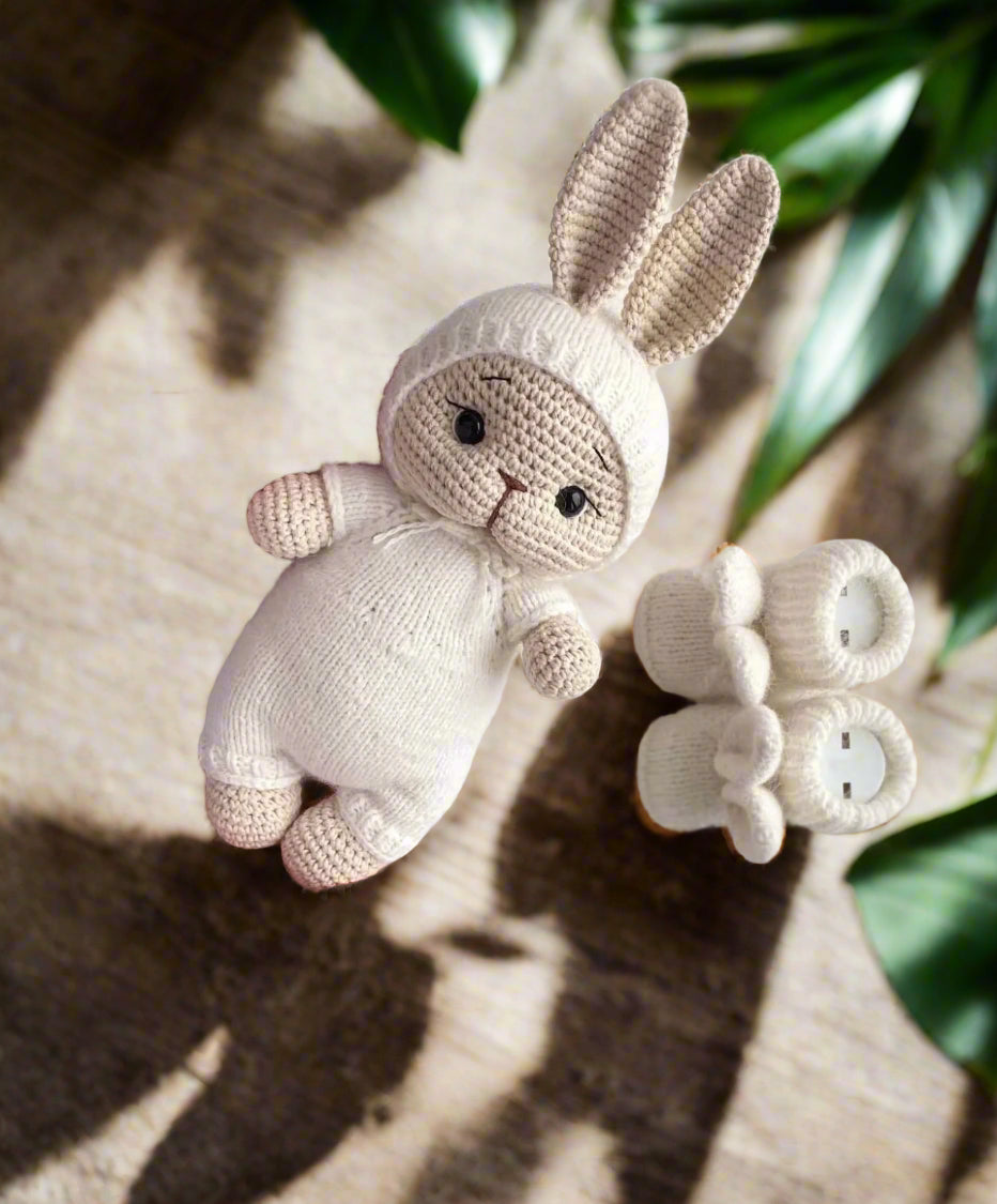Handmade Crochet Bunny Toy Gift Set (2pc)