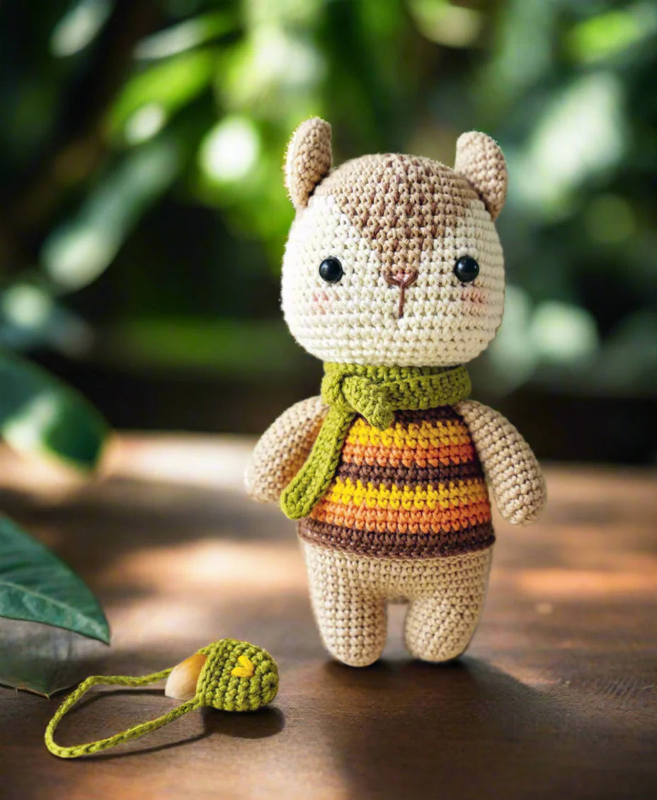 Handmade Crochet Cute Squirrel