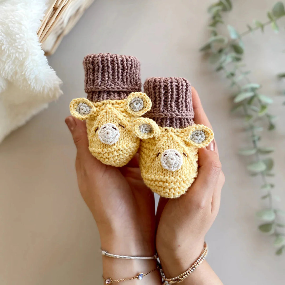 Handmade Crochet Giraffe Toy Gift Set (3pc)