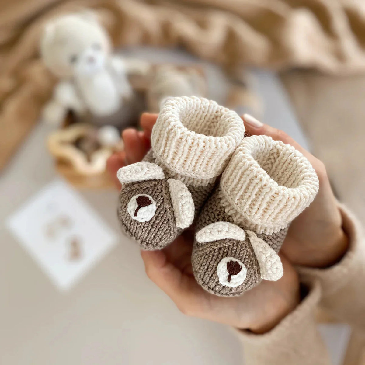 Handmade Crochet Tedy Bear Toy Gift Set (4pc)