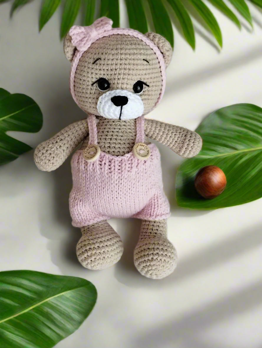 Joy Bear – Customisable Crochet Teddy Bear with Changeable Outfit