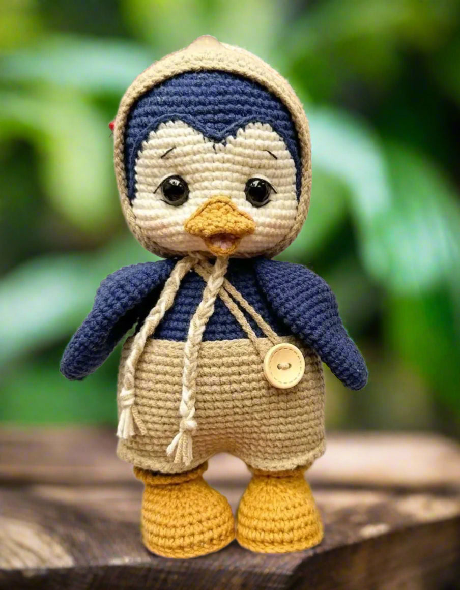 Joy Penguin – Customisable Crochet Penguin with Changeable Outfit