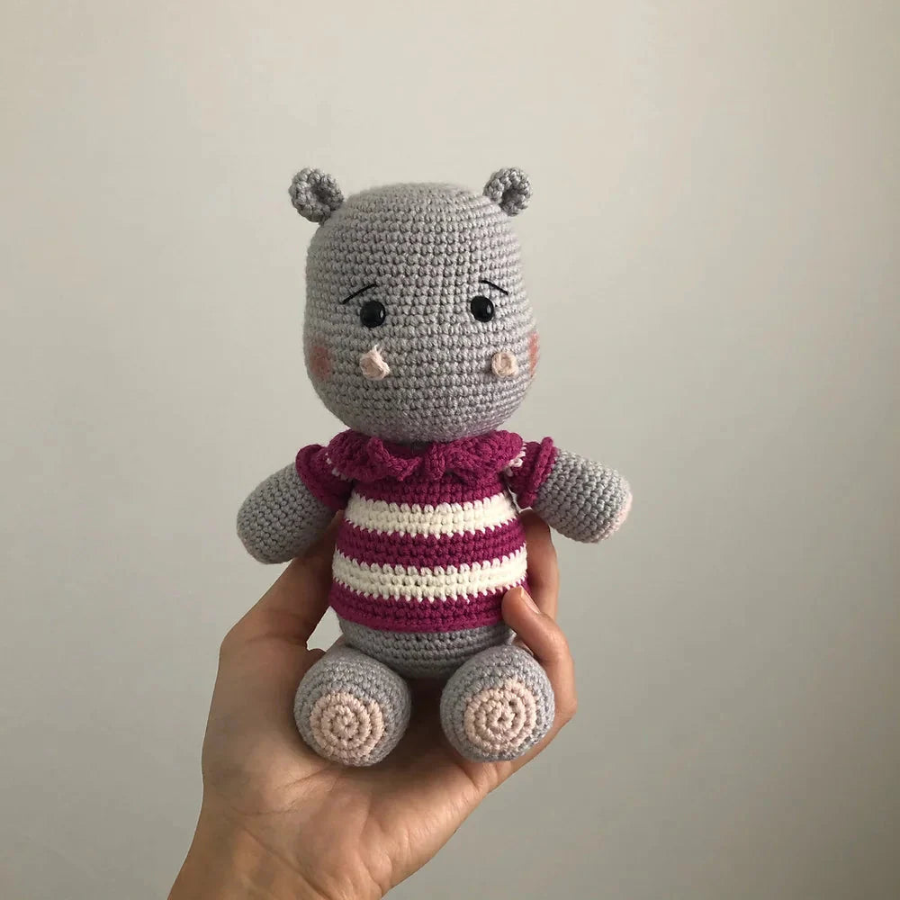 Crochet Hippo Toy