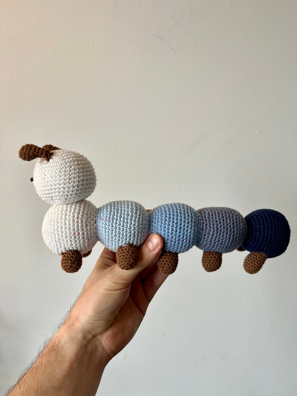 Crochet Little Cute Caterpillar Toy