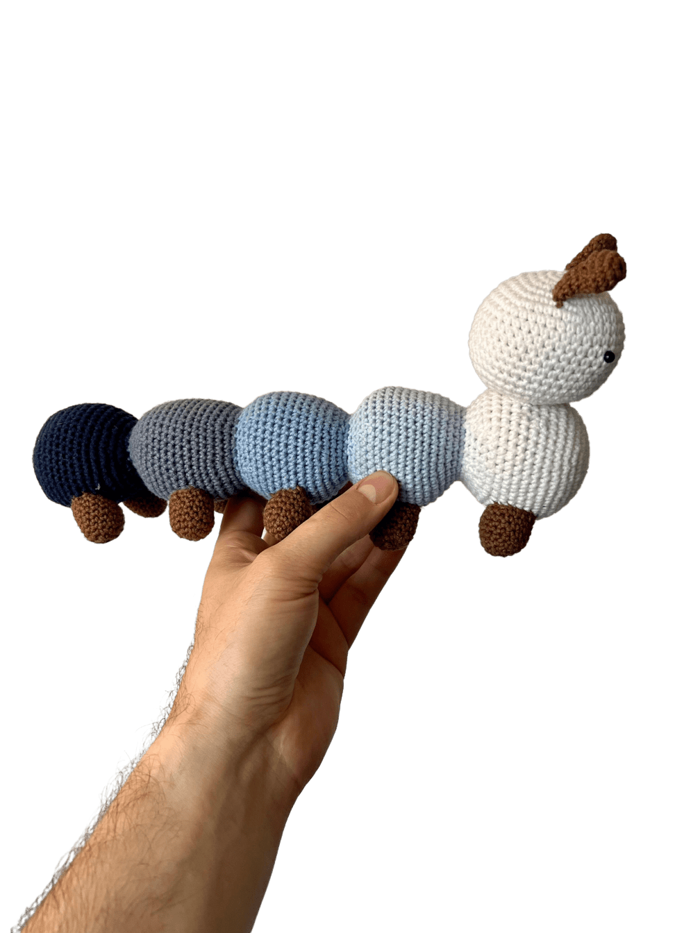 Crochet Little Cute Caterpillar Toy