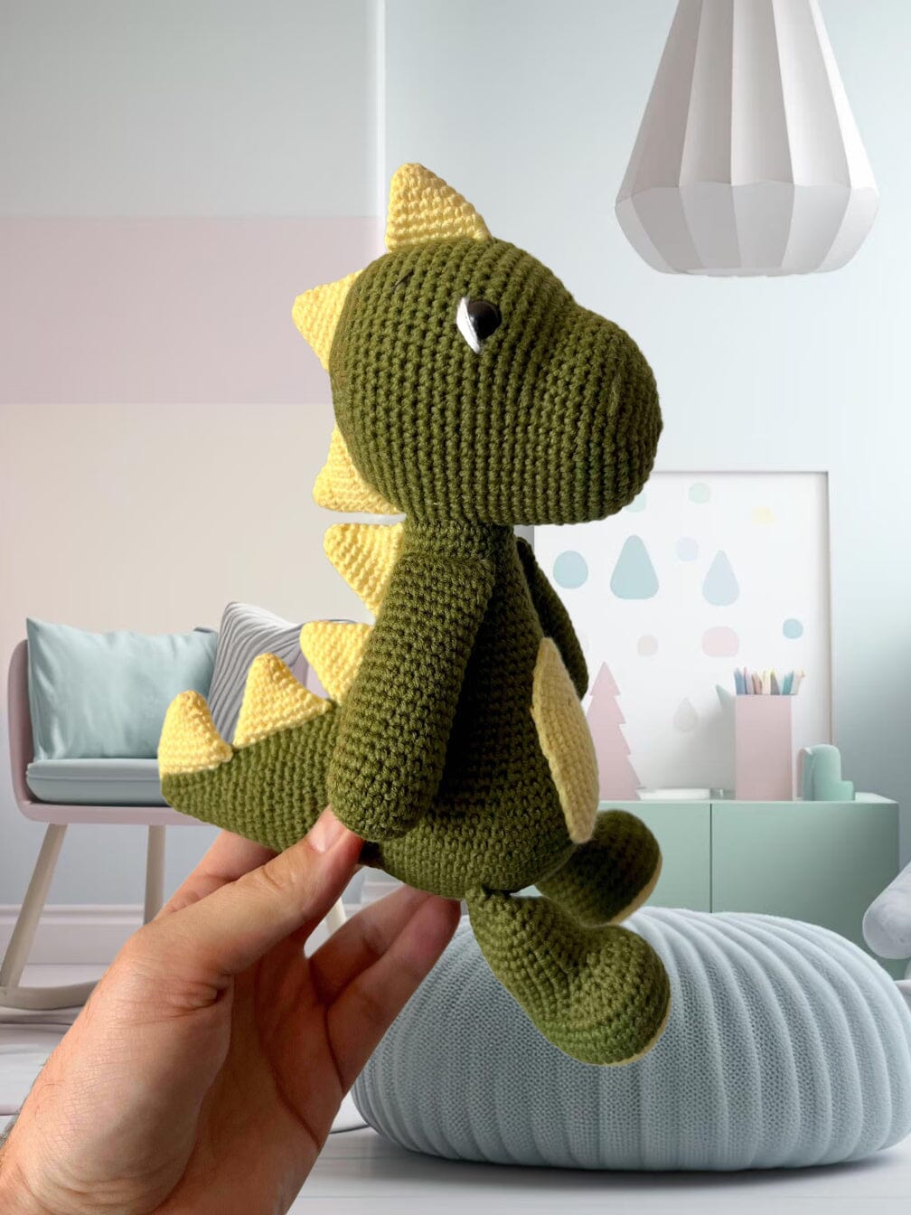 Crochet Little Dino Toy