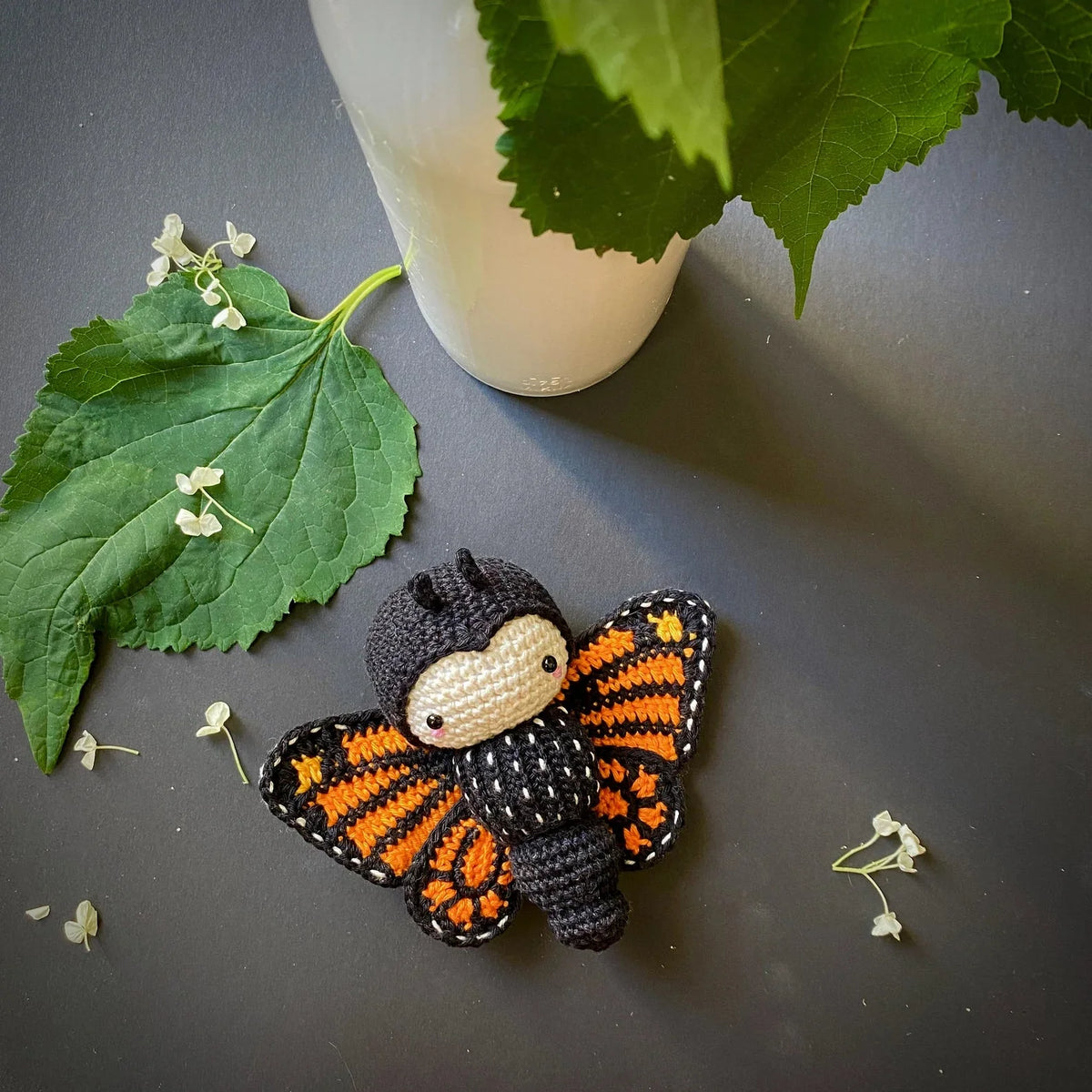 Crochet Cute British Copper Butterfly Toy