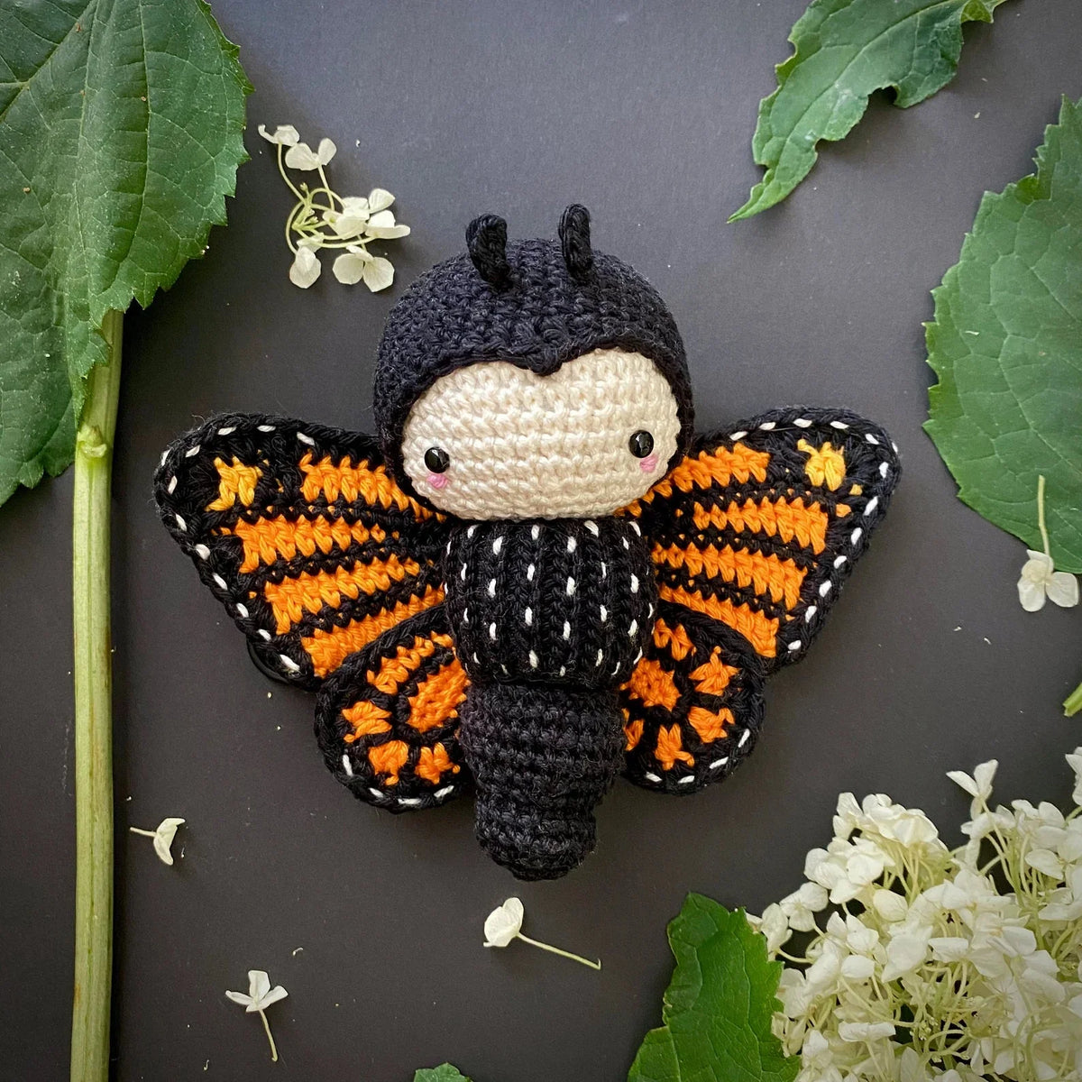 Crochet Cute British Copper Butterfly Toy