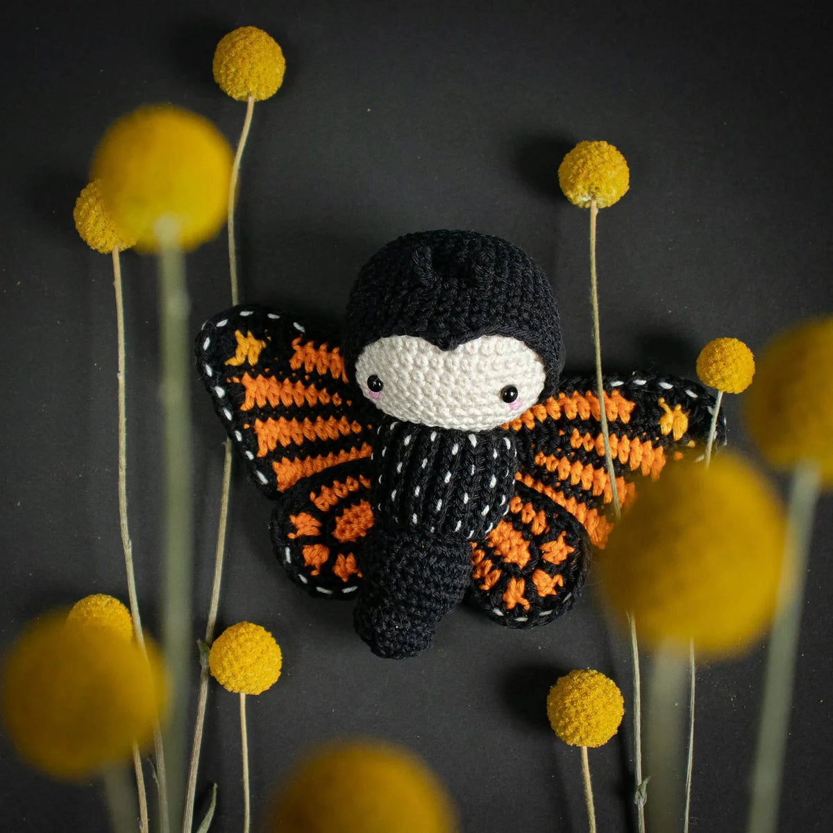 Crochet Cute British Copper Butterfly Toy