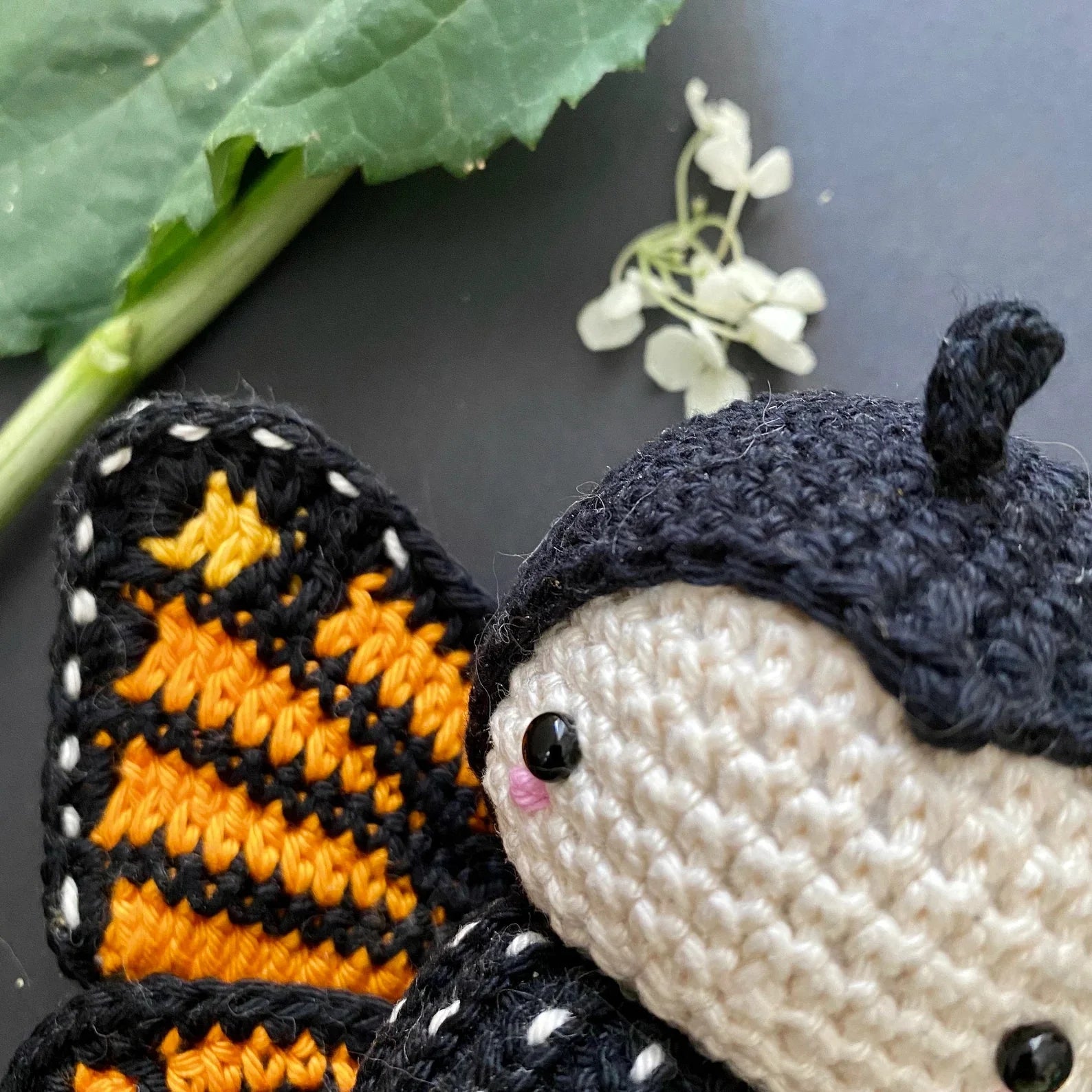 Crochet Cute British Copper Butterfly Toy
